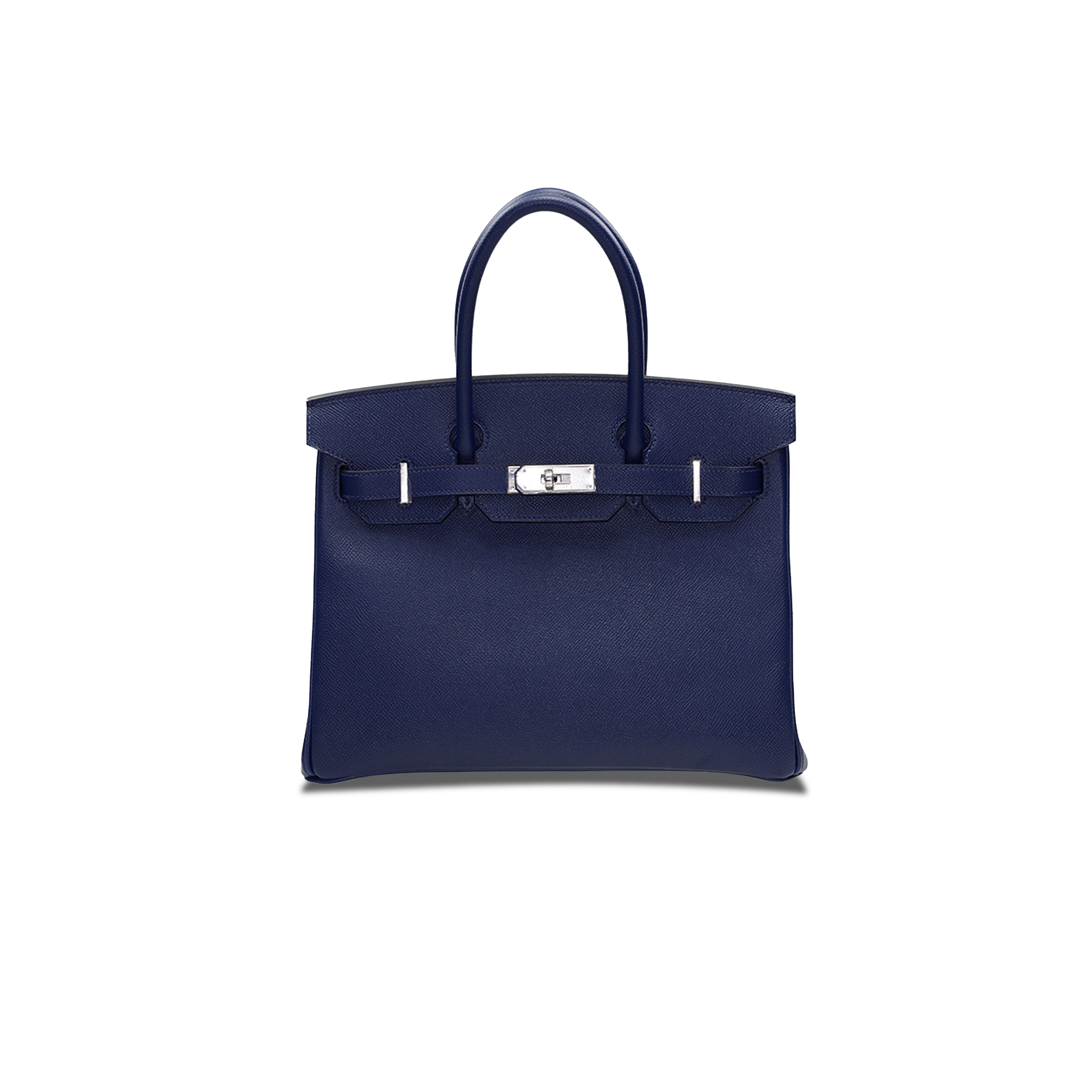 HERMES MASTER BIRKIN 30 TOGO LEATHER ROYAL BLUE SILVER BUCKLE BK3073EPSS (30*23*15cm)